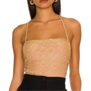 Shimmering Gold Sequin Camisole